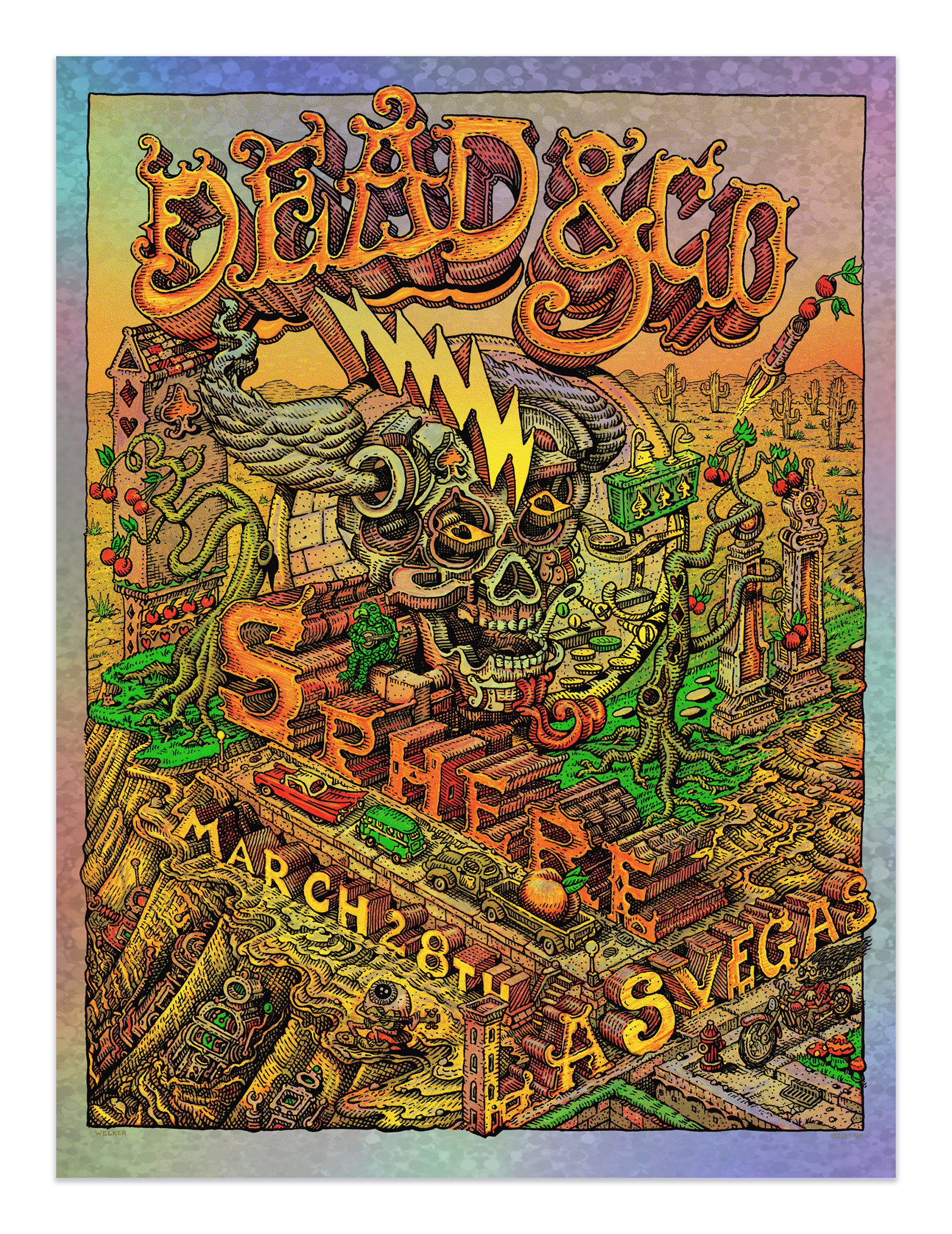 Dead & Co. @ Las Vegas Sphere 3/28/25 - Bubble Foil - AP – Welker
