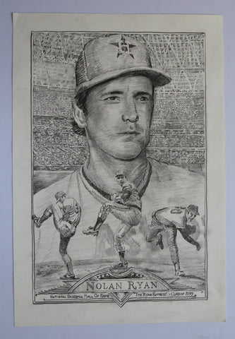 Nolan Ryan ~ Pencil OG